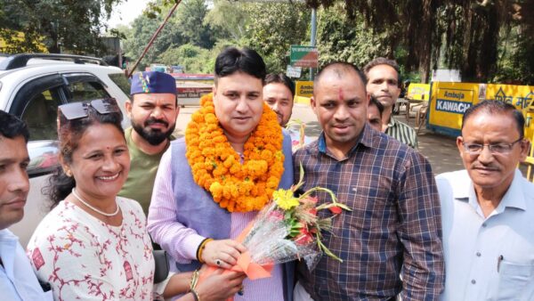 भाजपा प्रवक्ता का हुआ स्वागत
