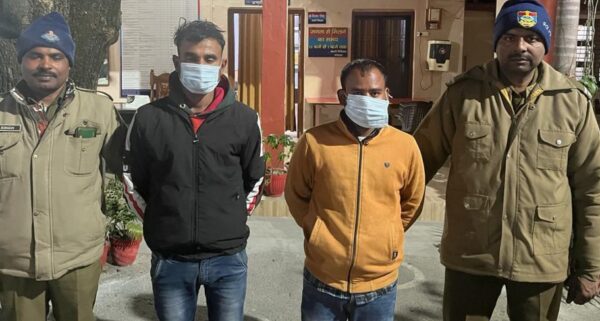 5 लाख रुपये फिरौती की माँग करने वाले 2 अभियुक्त गिरफ्तार