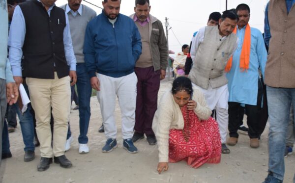 पीडब्ल्यूडी द्वारा बनाई जा रही सड़कों से असंतुष्ट नज़र आयी विधानसभा अध्यक्ष