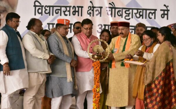 मुख्यमंत्री धामी ने चौबट्टाखाल में किया 129 करोड़ से अधिक की 22 योजनाओं का लोकार्पण शिलान्यास