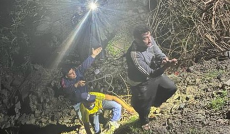 कोटद्वार 5 वें मील के पास आर्मी का जवान दुर्घटनाग्रस्त