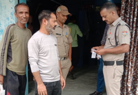 बिना सत्यापन किरायेदार रखने पर 84 लोगों को हुए 2 लाख, 36 हजार के चालान