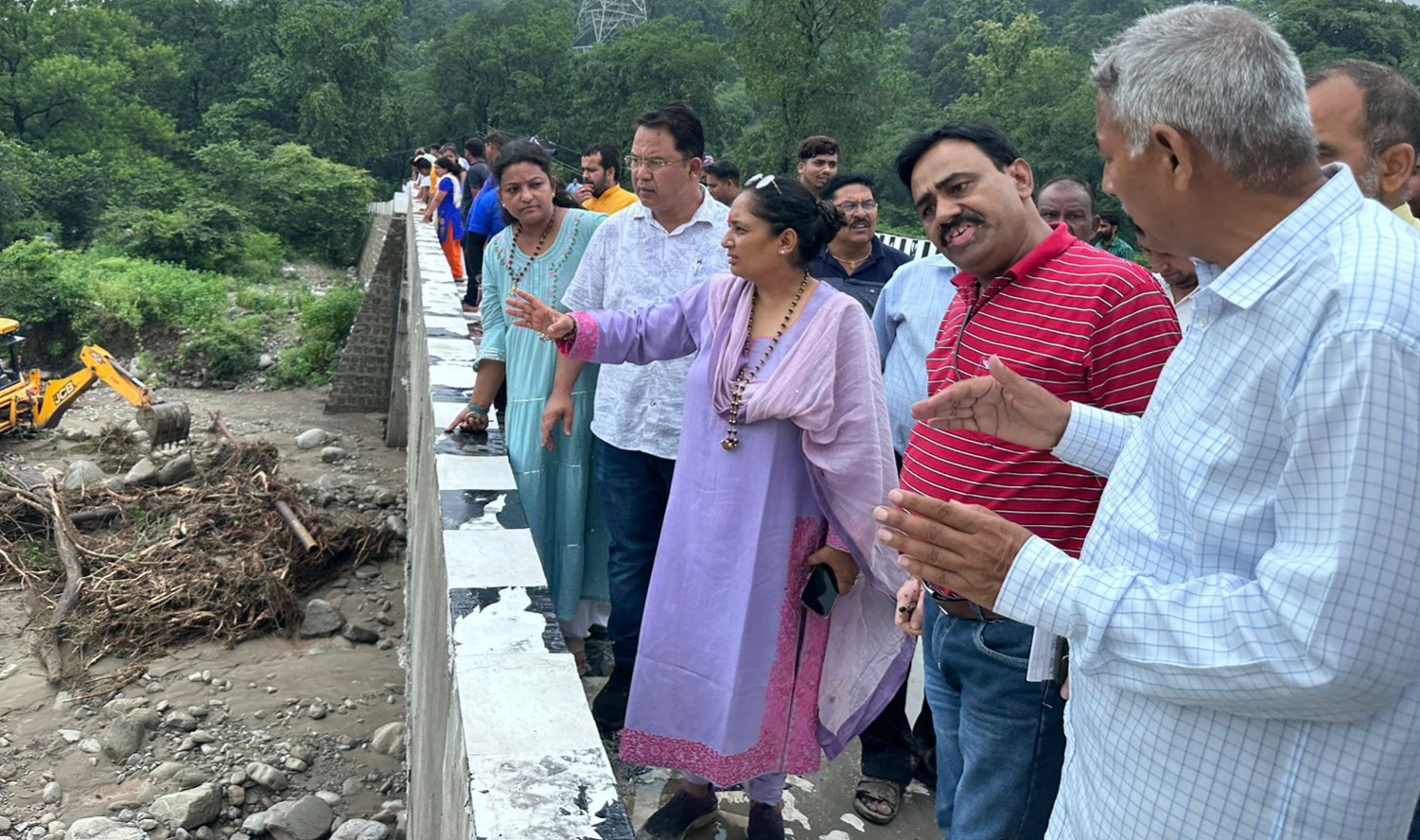 विधानसभा अध्यक्ष ने लिया आपदा से हुए नुकसान का जायजा