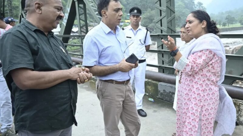 विधानसभा अध्यक्ष ने भाबर के क्षेत्रों में हुए नुकसान का लिया जायजा