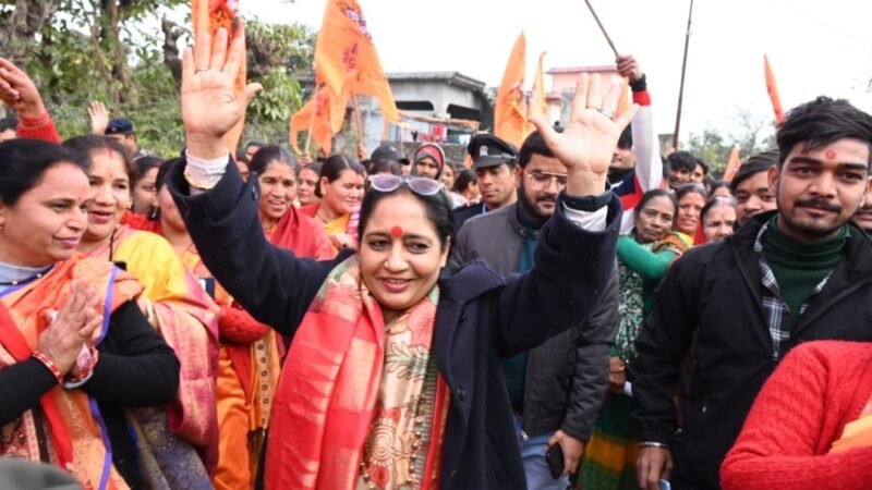 विधानसभा अध्यक्ष के नेतृत्व में श्री राम मंदिर की प्राण प्रतिष्ठा के उपलक्ष में निम्बूचौड़ क्षेत्र में निकली शोभा यात्रा