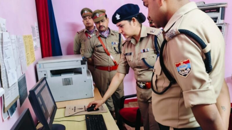 अपर पुलिस अधीक्षक ने किया थाना सतपुली का अर्द्धवार्षिक निरीक्षण