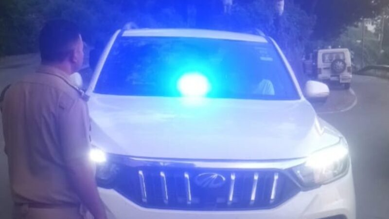 चकाचौंध वाली लाइटें लगे 35 वाहनों के हुए चालान