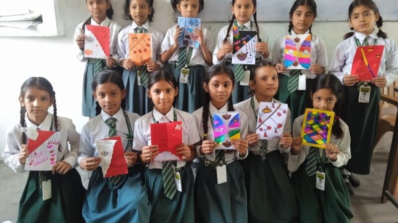 ज्ञान भारती सीनियर सेकेंडरी स्कूल में धूमधाम से मनाया गया दीपावली का त्योहार