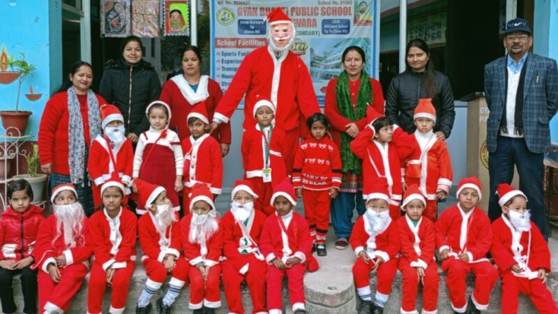 ज्ञान भारती स्कूल में धूमधाम से मनाया गया लोक संस्कृति दिवस एवं क्रिसमस डे