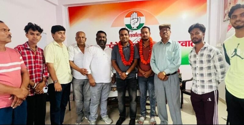 NSUI पदाधिकारियों का हुआ कांग्रेस कार्यालय में स्वागत