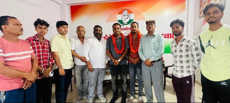 NSUI पदाधिकारियों का हुआ कांग्रेस कार्यालय में स्वागत
