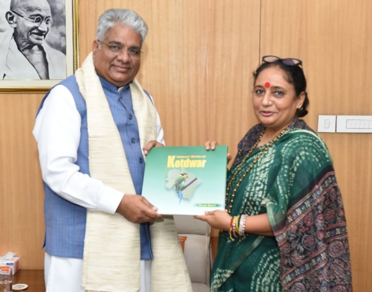 लालढांग-चिल्लरखाल मार्ग के सम्बंध में विधानसभा अध्यक्ष ने की केंद्रीय वन मंत्री से भेंट