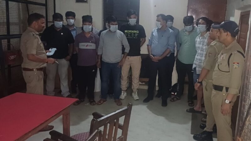 सार्वजनिक स्थलों पर हुड़दंग मचाने वाले 8 व्यक्तियों के हुए चालान