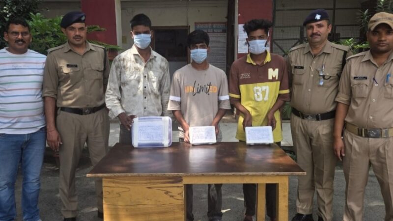 50 लाख से अधिक कीमत के जेवरात संग 3 शातिर नकबजन गिरफ्तार