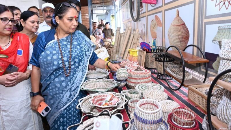 विधानसभा अध्यक्ष ने पीरूल, बेंत ( रिंगाल ) से निर्मित उत्पादों का किया निरीक्षण