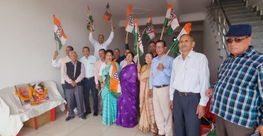 कांग्रेसियों ने पटेल को 150 वीं जयंती व इन्दिरा को 41वीं पुण्यतिथि पर किया याद