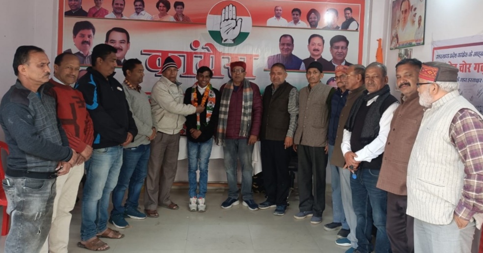 कांग्रेस ने किया सोशल मीडिया प्रदेश सचिव का स्वागत