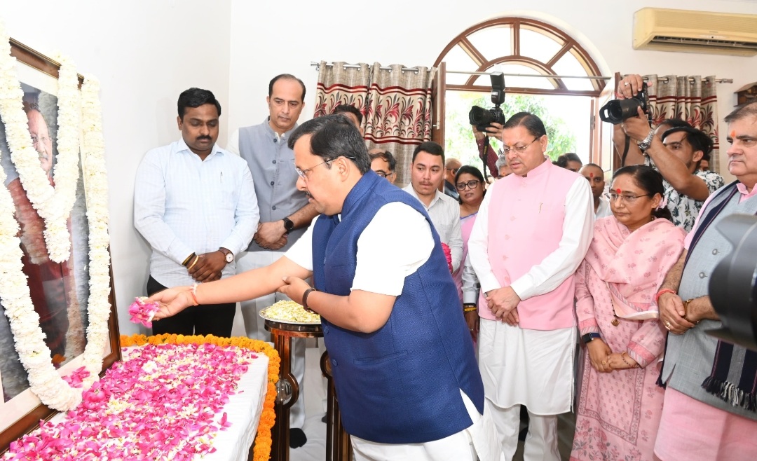 भाजपा के राष्ट्रीय अध्यक्ष नितिन नवीन सहित वरिष्ठ नेताओं ने दी पूर्व मुख्यमंत्री भुवन चंद्र खण्डूडी को श्रद्धांजलि