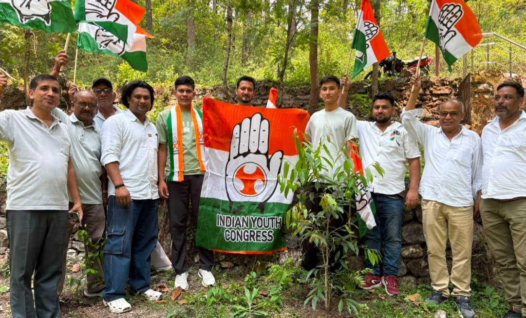 कांग्रेसियों ने वृक्षारोपण कर मनाया राहुल गांधी का जन्मदिन
