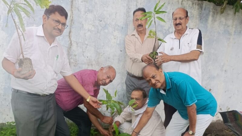 भारत विकास परिषद ने रोपे 25 प्रजातियों के पौधे