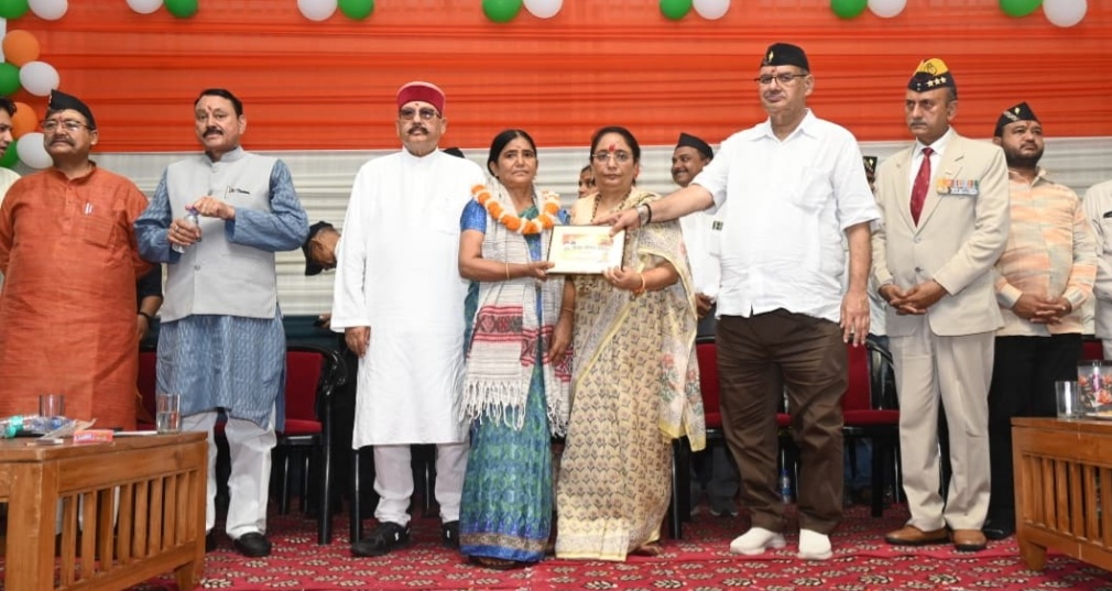 कोटद्वार में कारगिल विजय दिवस से पूर्व वीर सैनिक सम्मान समारोह का हुआ भव्य आयोजन