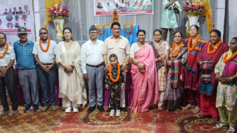 कारगिल विजय दिवस पर कांग्रेस पूर्व सैनिक प्रकोष्ठ द्वारा वीरांगनाओं को किया गया सम्मानित
