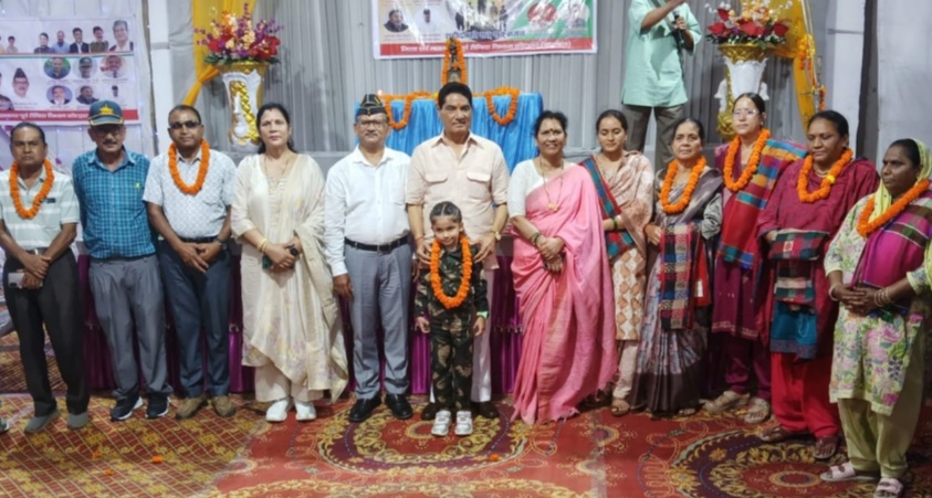 कारगिल विजय दिवस पर कांग्रेस पूर्व सैनिक प्रकोष्ठ द्वारा वीरांगनाओं को किया गया सम्मानित