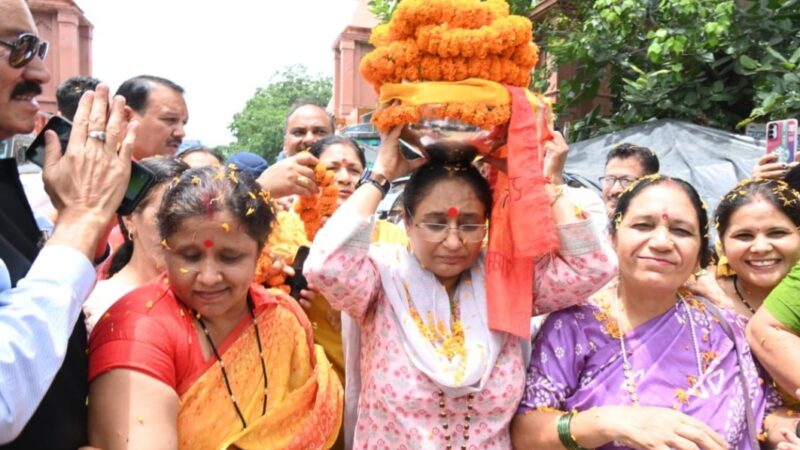 विधानसभा अध्यक्ष ने समरसता संकल्प अभियान की भव्य कलश यात्रा में की सहभागिता