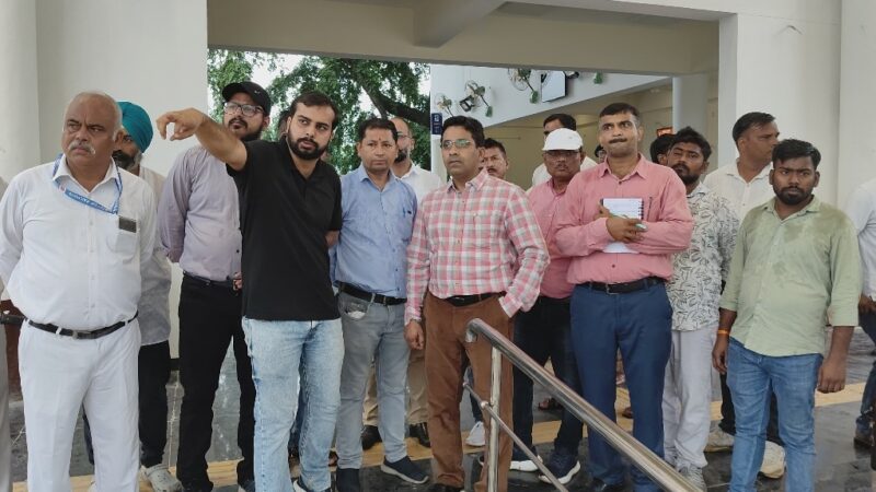 कोटद्वार में निर्माणाधीन नए रेलवे स्टेशन का अपर मंडल रेल प्रबंधक ने किया निरीक्षण
