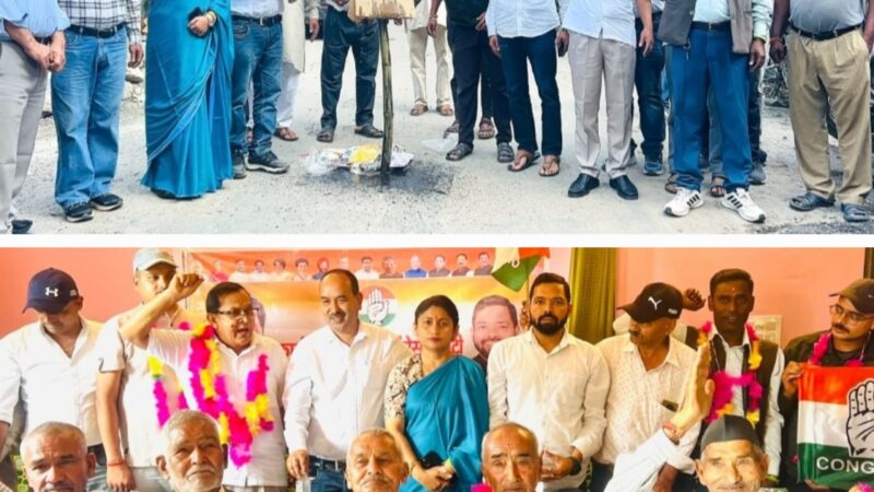 यमकेश्वर के दीउली एवं गैंडखाल में कांग्रेस ने मार्च निकालकर फूंका ज्ञानेश कुमार का पुतला