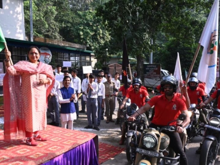 वन्यजीव संरक्षण एवं पर्यावरण जागरूकता का संदेश लेकर कोटद्वार से हरिद्वार के लिए रवाना हुई बाइक रैली